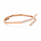 Bracelet jonc en or rosé et diamants baguette 58 Facettes 1.0001604/3