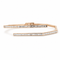 Bracelet jonc en or rosé et diamants baguette 58 Facettes 1.0001604/3