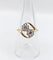 55 Bague toi et moi antique en or 18k, platine et diamants 58 Facettes A07523