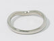 Bague 47 Tiffany & Co. Elsa Peretti - Alliance courbée en platine et diamants 58 Facettes p6tehryi1y