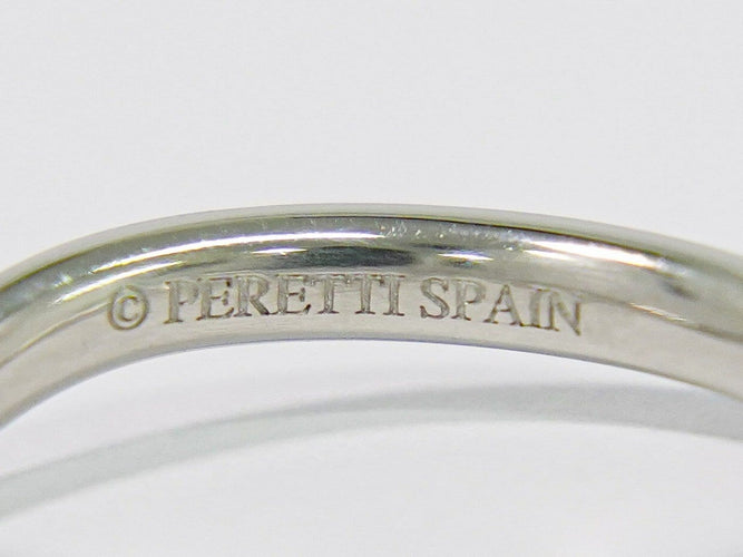 Bague 47 Tiffany & Co. Elsa Peretti - Alliance courbée en platine et diamants 58 Facettes p6tehryi1y