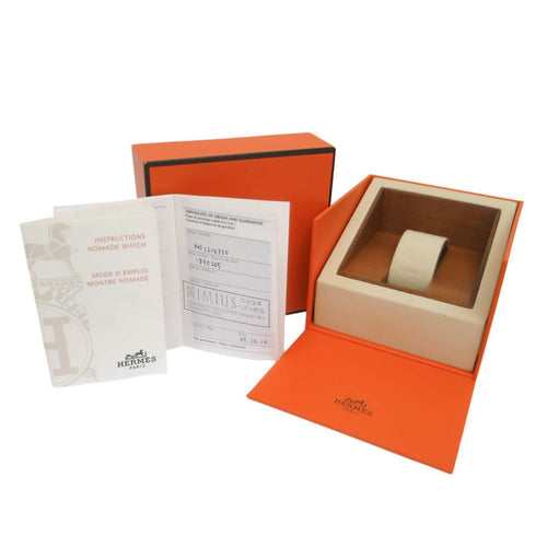 Montre Hermès Nomade - Montre quartz en acier inoxydable 58 Facettes z807mf8cru