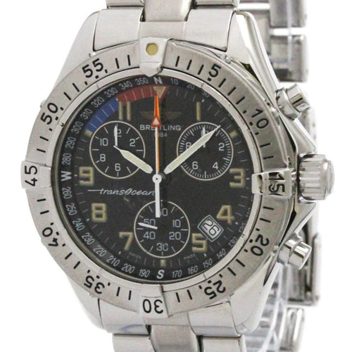 Montre Breitling Transocean - Montre chronographe en acier inoxydable 58 Facettes hcqquhtgsd