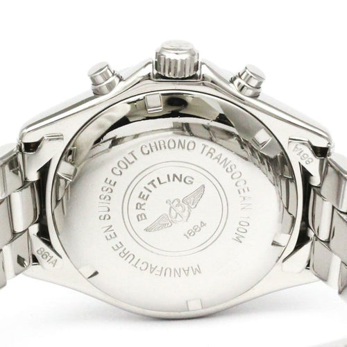 Montre Breitling Transocean - Montre chronographe en acier inoxydable 58 Facettes hcqquhtgsd
