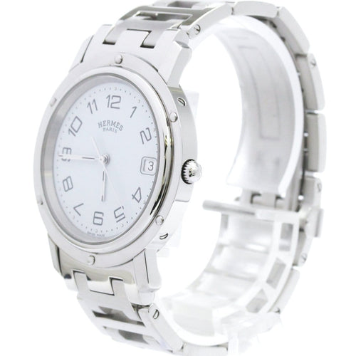 Montre Hermès Clipper - Montre quartz en acier inoxydable 58 Facettes cq18916qgq