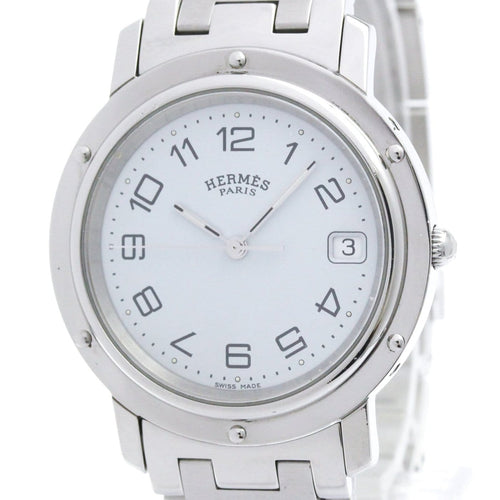 Montre Hermès Clipper - Montre quartz en acier inoxydable 58 Facettes cq18916qgq