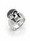 64 Bague tête de mort en or gris et diamants 58 Facettes 40