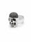 64 Bague tête de mort en or gris et diamants 58 Facettes 40