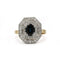 61 Art déco - Bague en or 18K, diamants et saphir 58 Facettes SA030