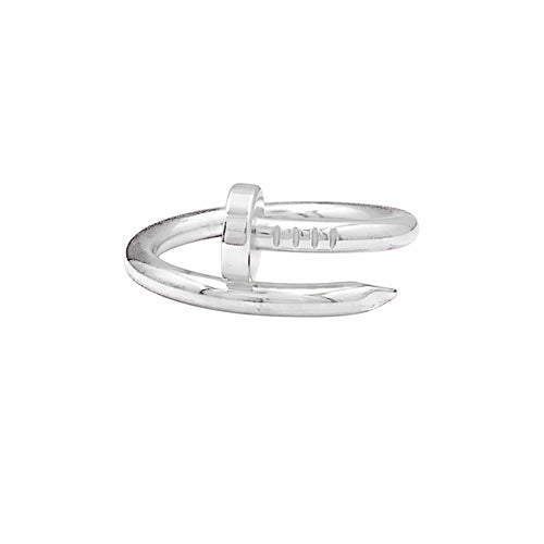 Bague 57 Cartier Juste un Clou - Bague classique en or blanc 58 Facettes 35840
