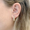 Boucles d'oreilles Boucles d'oreilles créoles en or jaune et diamants 58 Facettes 35813