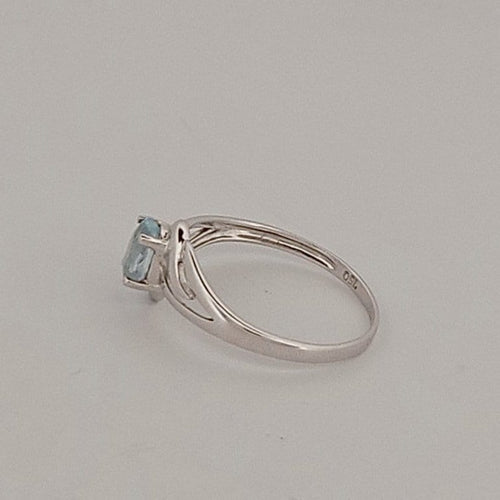 53 Bague aigue-marine en or blanc 58 Facettes 2779533