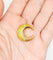 Pendentif croissant de lune antique en or 18k et perles 58 Facettes A07490