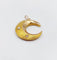 Pendentif croissant de lune antique en or 18k et perles 58 Facettes A07490