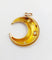 Pendentif croissant de lune antique en or 18k et perles 58 Facettes A07490