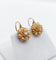 Dormeuses marguerite antiques en or rose 18k, diamants et perles 58 Facettes A07489