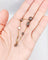 Bracelet victorien en or 18k, argent et diamants taille rose 58 Facettes A07480