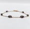 Bracelet victorien en or 18k, argent et diamants taille rose 58 Facettes A07480