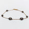 Bracelet victorien en or 18k, argent et diamants taille rose 58 Facettes A07480