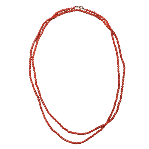 Collier en corail et or 18 carats 58 Facettes COV799