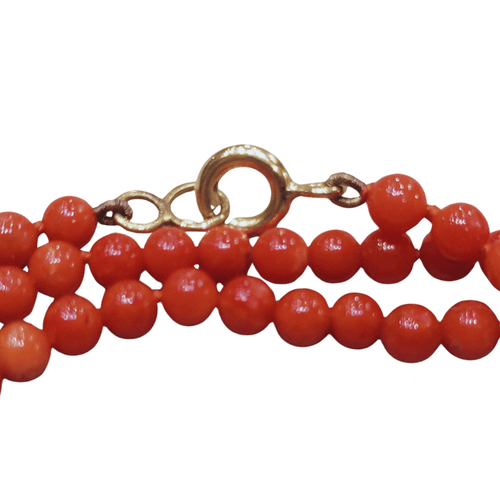 Collier en corail et or 18 carats 58 Facettes COV799