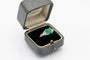 Bague 50 Bague en platine avec émeraude et diamants 58 Facettes 13449