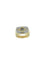 53 Chevalière - Bague en or blanc et jaune avec diamant 58 Facettes A2090