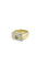 53 Chevalière - Bague en or blanc et jaune avec diamant 58 Facettes A2090