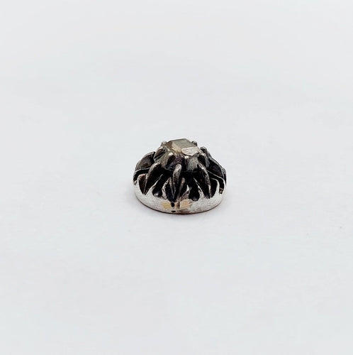 Pendentif victorien en or 18k, argent et diamant taille table 58 Facettes A07482