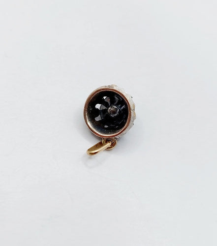 Pendentif victorien en or 18k, argent et diamant taille table 58 Facettes A07482