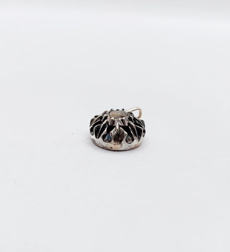 Pendentif victorien en or 18K, argent et diamant taille rose 58 Facettes A07483