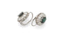Boucles d'oreilles en or blanc, saphirs et diamants 58 Facettes 13489