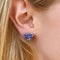 Eden - Boucles d'oreilles 4,2 ct en or blanc 18K et tanzanites 58 Facettes GER1025TZ