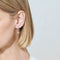 Boucles d'oreilles poire en or blanc 18K et diamants jaunes 58 Facettes GER1344WG