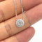 Collier Embrace - Collier halo en or blanc 18K et diamants 58 Facettes GPD1021WG