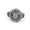 53 Bague en or jaune et argent avec diamants 58 Facettes 444/26 A
