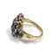 53 Bague en or jaune et argent avec diamants 58 Facettes 444/26 A
