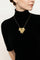 Ensemble boucles d'oreilles et pendentif-broche en or jaune, or blanc et diamants 58 Facettes PA1522