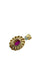 Pendentif en or jaune 18 carats avec rubis de Birmanie et diamants 58 Facettes P1912