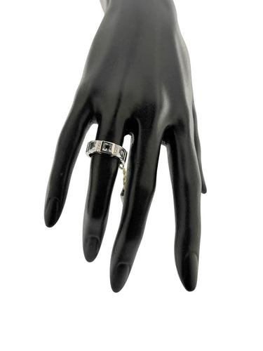 54 Poniros - Bague en or blanc avec aigues-marines et diamants 58 Facettes A1884