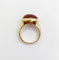 53 Bague cocktail vintage en or 18k et tourmaline cabochon 58 Facettes A07433
