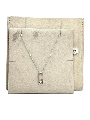 Messika Move Addiction - Collier en or blanc 18K et diamants 58 Facettes 2136
