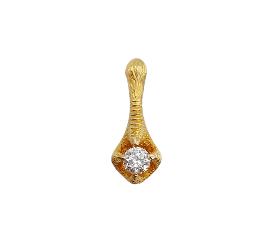 Pendentif serre d'aigle en or 18K et diamant 58 Facettes A07344