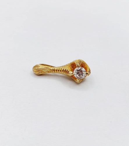 Pendentif serre d'aigle en or 18K et diamant 58 Facettes A07344