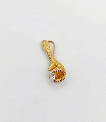 Pendentif serre d'aigle en or 18K et diamant 58 Facettes A07344
