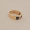 51 Bague en or jaune avec saphirs et diamants 58 Facettes 2779540