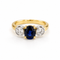 54 Bague en or jaune et blanc, saphir et diamants 58 Facettes 1.0001518/5