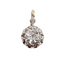 Pendentif antique en or rose 18k, platine et diamant 58 Facettes A07277
