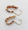 Dormeuses poissardes victoriennes en or rose 18k 58 Facettes A07455