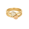 53.5 Bague double anneau cœurs en or et diamants 58 Facettes Bgdoublecoeur